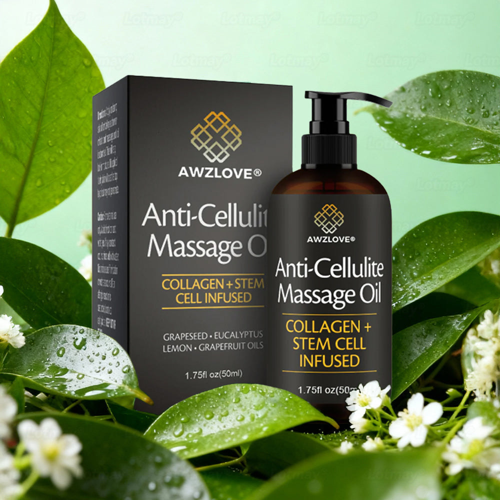 Awzlove® Luxurious Collagen & Stem Cell Anti-Cellulite Massage Oil (🔥70% Off for a Limited Time!) 🌻🌻