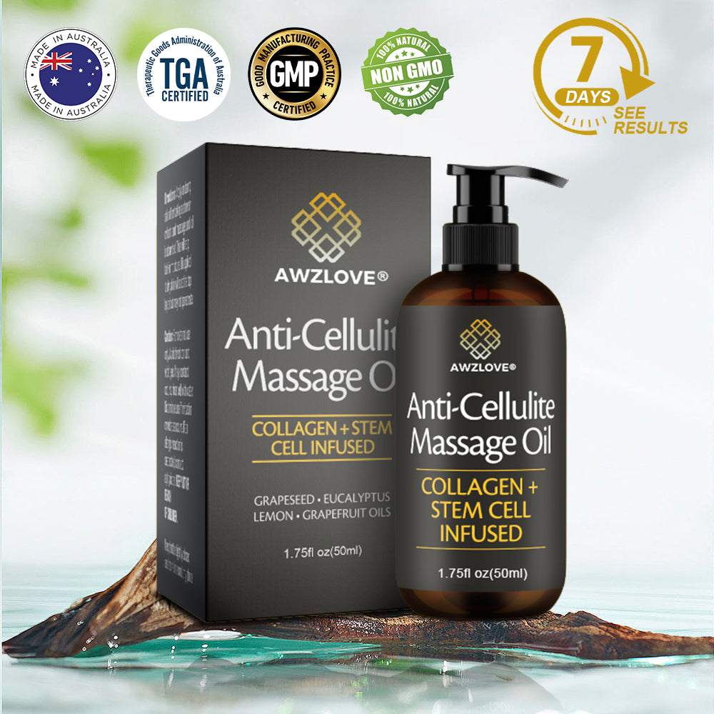 Awzlove® Luxurious Collagen & Stem Cell Anti-Cellulite Massage Oil💐 (🔥70% Off for a Limited Time!) 💐
