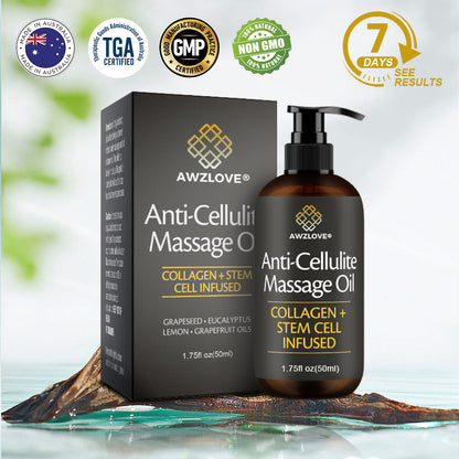 Awzlove® Luxurious Collagen & Stem Cell Anti-Cellulite Massage Oil💐 (🔥70% Off for a Limited Time!) 💐