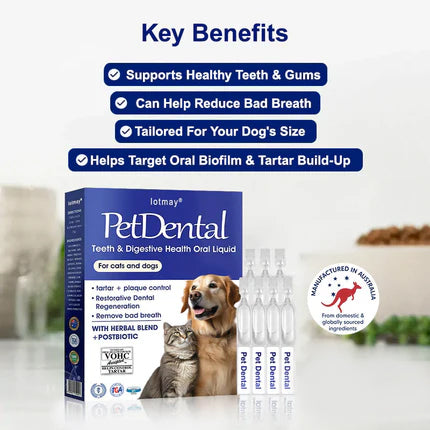 [Official Store] Lotmay® Pet Dental & Digestive Health Oral Liquid – Freshen Breath, Remove Tartar & Promote gum regeneration, stabilize teeth (for Cats & Dogs)  – Save 70% Today!🎁