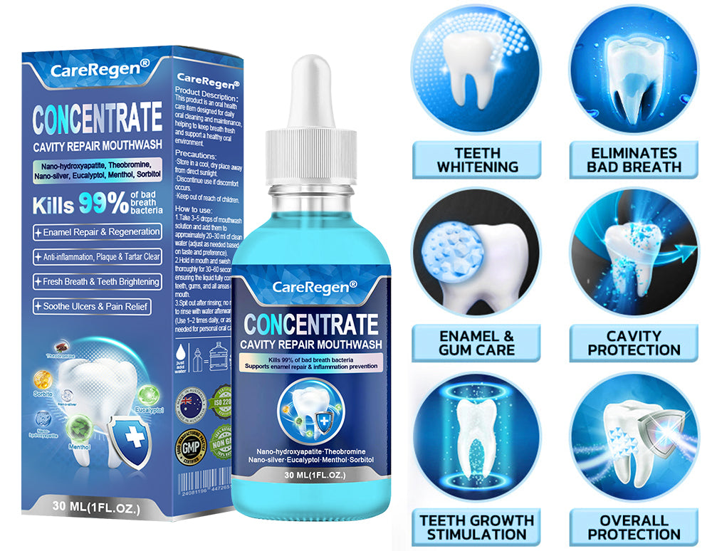 Official Store：🏆CareRegen® CONCENTRATE REPAIR MOUTHWASH(Dentist recommended)(Flying Off the Shelves: 100,000 Bottles Sold!)🎀