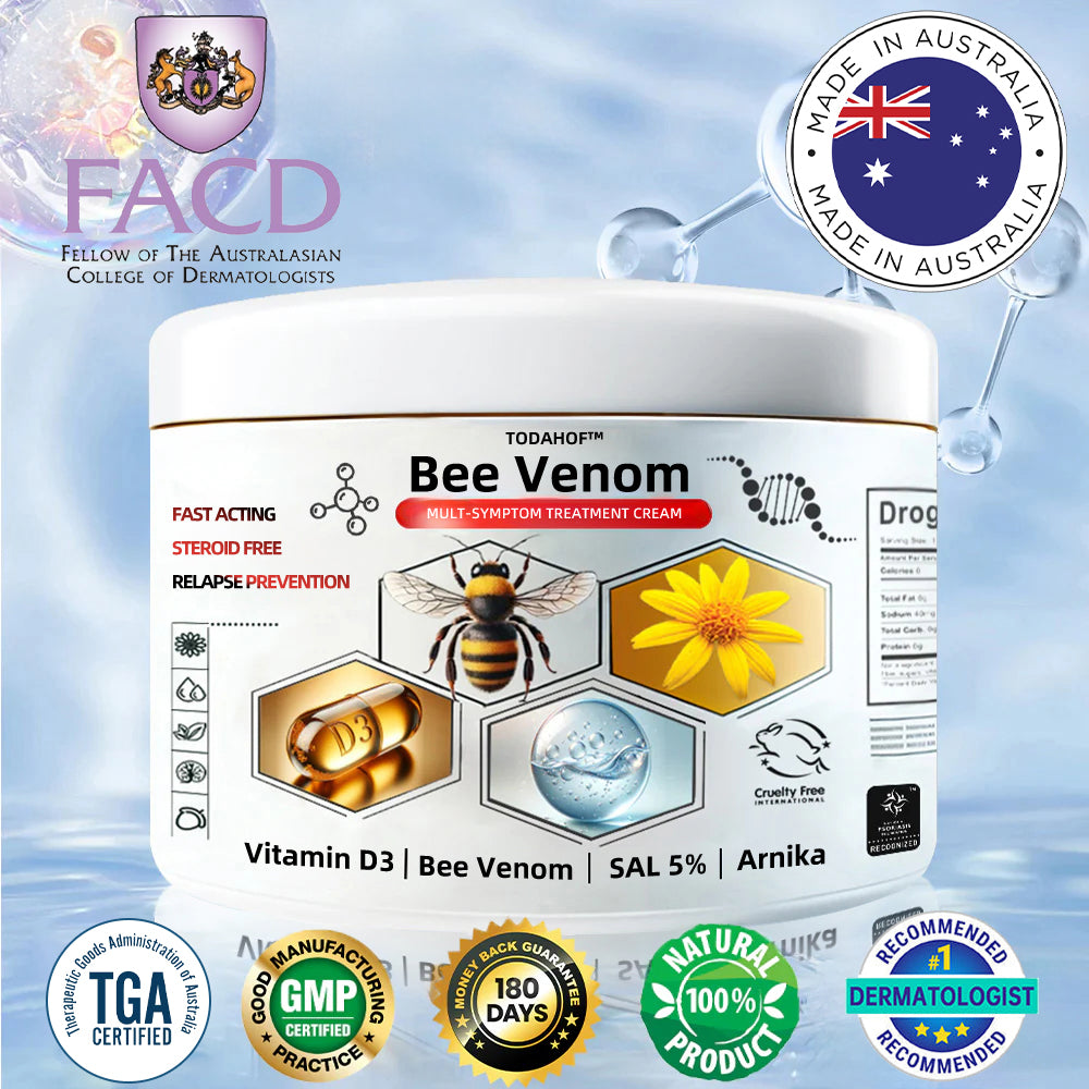 TODAHOF™ Bee Venom Multi-Symptom Skin Treatment Cream (👨‍⚕NPF RECOMMENDS) 💌