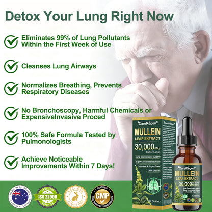 𝗢𝗳𝗳𝗶𝗰𝗶𝗮𝗹 | CareRegen® 𝗢𝗿𝗴𝗮𝗻𝗶𝗰 𝗟𝘂𝗻𝗴 𝗖𝗹𝗲𝗮𝗻𝘀𝗶𝗻𝗴 𝗠𝘂𝗹𝗹𝗲𝗶𝗻 𝗟𝗲𝗮𝗳 𝗘𝘅𝘁𝗿𝗮𝗰𝘁 𝗗𝗿𝗼𝗽𝘀 💯 𝐂𝐥𝐢𝐧𝐢𝐜𝐚𝐥𝐥𝐲 𝐩𝐫𝐨𝐯𝐞𝐧, 𝐡𝐢𝐠𝐡𝐥𝐲 𝐜𝐨𝐧𝐜𝐞𝐧𝐭𝐫𝐚𝐭𝐞𝐝 𝐟𝐨𝐫𝐦𝐮𝐥𝐚 𝐭𝐡𝐚𝐭 𝐫𝐞𝐥𝐢𝐞𝐯𝐞𝐬 𝐜𝐨𝐮𝐠𝐡, 𝐩𝐡𝐥𝐞𝐠𝐦, 𝐚𝐬𝐭𝐡𝐦𝐚 & 𝐂𝐎𝐏𝐃 — 𝐛𝐫𝐞𝐚𝐭𝐡𝐞 𝐞𝐚𝐬𝐢𝐞𝐫, 𝐟𝐚𝐬𝐭𝐞𝐫.💯