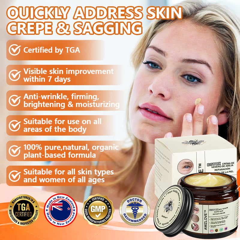 Official Store ✅Awzlove™ Botox Bee Venom Rapid Skin Repair Cream🍀Recommended by the Australian College of Dermatology (ACD)