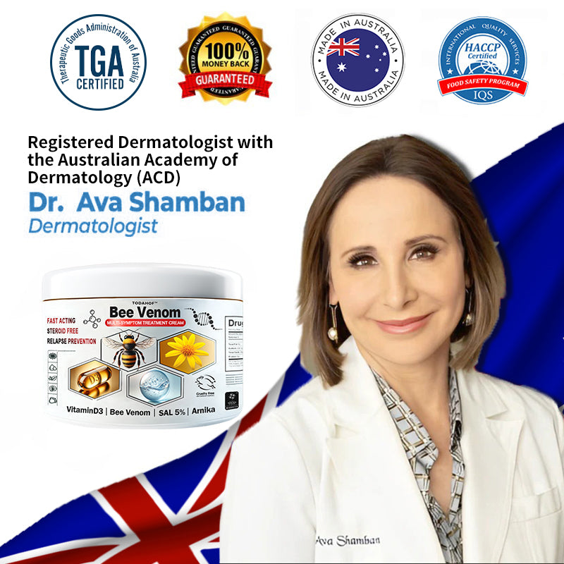 TODAHOF™ Bee Venom Multi-Symptom Skin Treatment Cream (👨‍⚕ACD RECOMMENDS)🇦🇺