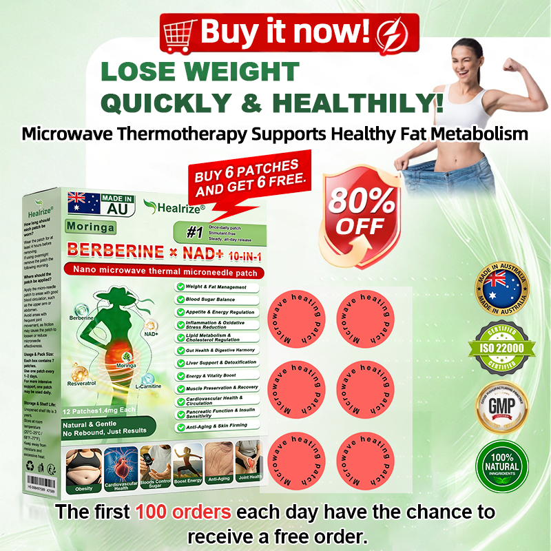 𝑶𝒇𝒇𝒊𝒄𝒊𝒂𝒍 𝑺𝒕𝒐𝒓𝒆  | 👨‍⚕️Healrize®𝑴𝒐𝒓𝒊𝒏𝒈𝗮 · 𝗕𝗲𝗿𝗯𝗲𝗿𝙞𝙣𝙚 × 𝙉𝘼𝐃+ 𝟏𝟎-𝐢𝐧-𝟏 𝗔𝗱𝘃𝗮𝗻𝗰𝙚𝙙 Nano Microwave Thermal Metabolic Patch(𝐉𝐮𝐬𝐭 𝐨𝐧𝐜𝐞 𝐚 𝐝𝐚𝐲, 𝐯𝐢𝐬𝐢𝐛𝐥𝐞 𝐜𝐡𝐚𝐧𝐠𝐞𝐬 𝐢𝐧 𝟕 𝐝𝐚𝐲𝐬） ✅ 𝐅𝐨𝐫 𝐨𝐛𝐞𝐬𝐢𝐭𝐲, 🅛🅞🅞🅢🅔 🅢🅚🅘🅝,𝐝𝐢𝐚𝐛𝐞𝐭𝐞𝐬, 𝐬𝐥𝐞𝐞𝐩 𝐚𝐩𝐧𝐞𝐚, 𝐣𝐨𝐢𝐧𝐭 𝐢𝐬𝐬𝐮𝐞𝐬, 𝐚𝐧𝐝 𝐦𝐨𝐫𝐞 🎀
