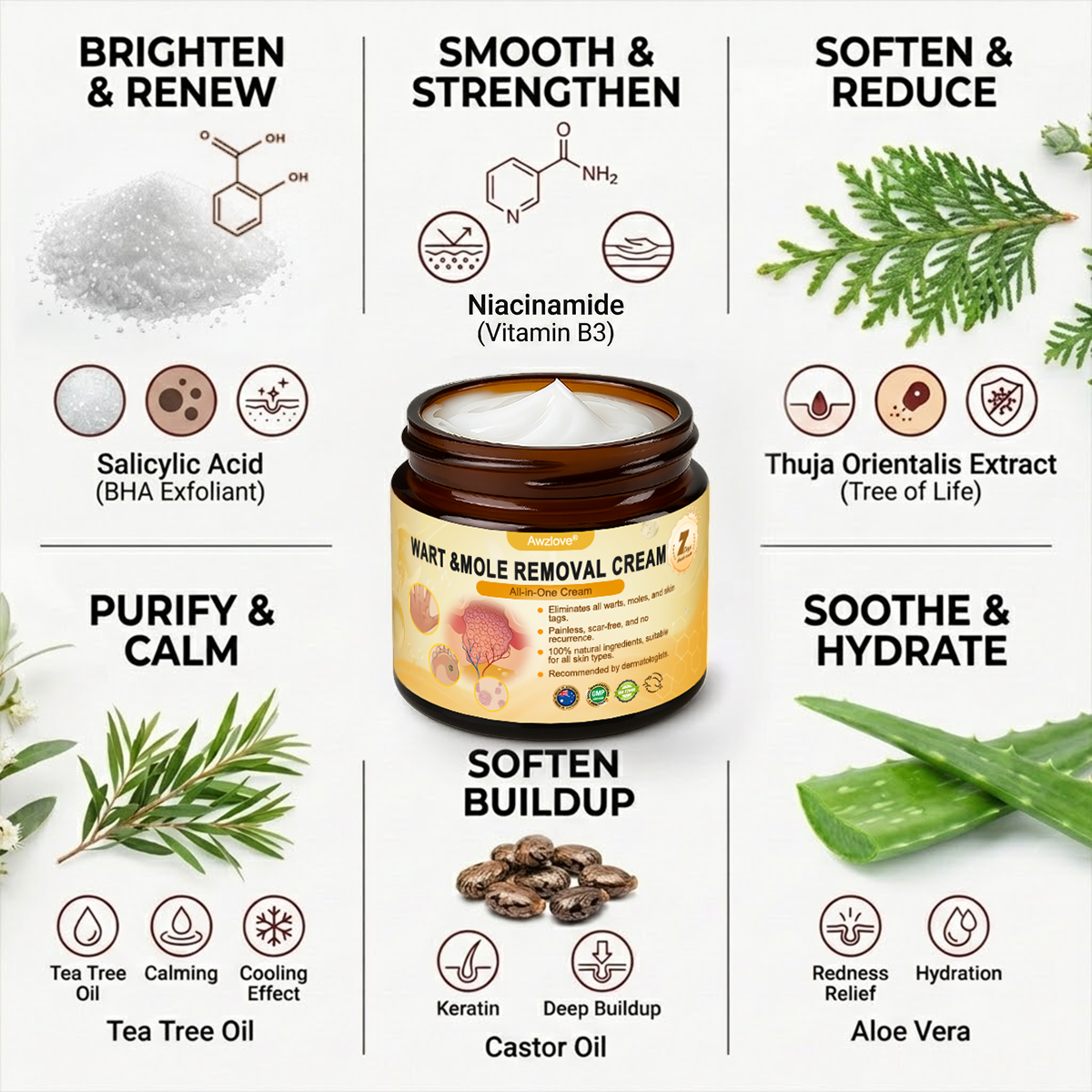Made and Shipped from Australia ✨Awzlove® Wart & Mole Removal All-in-One Cream 🎖️