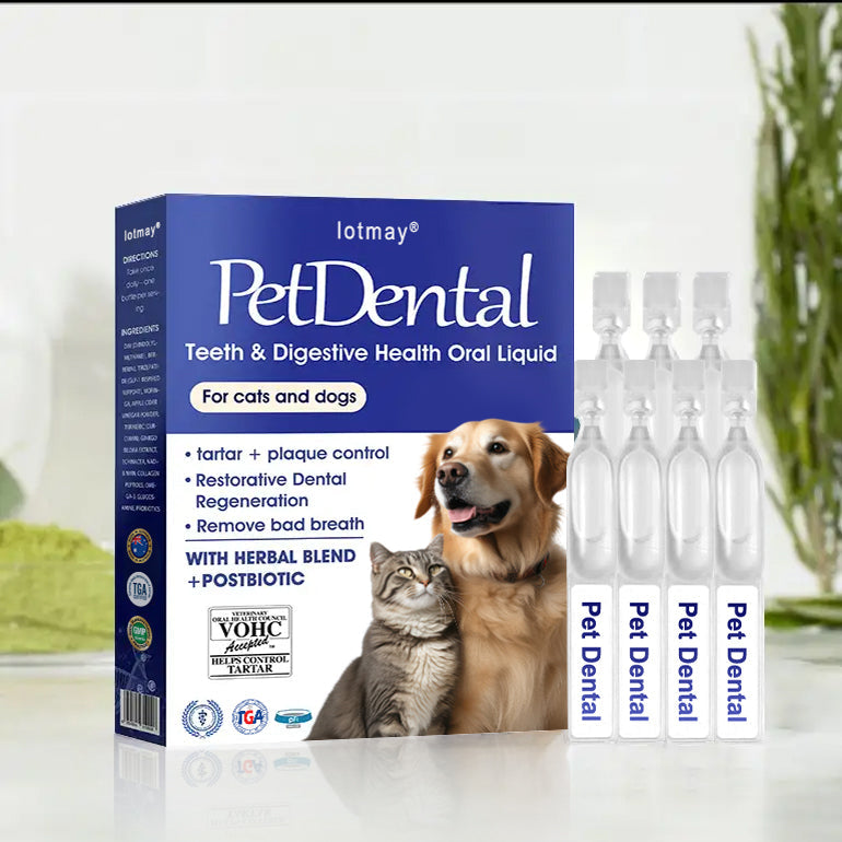 [Official Store] Lotmay® Pet Dental & Digestive Health Oral Liquid – Freshen Breath, Remove Tartar & Promote gum regeneration, stabilize teeth (for Cats & Dogs)  – Save 70% Today!🎁