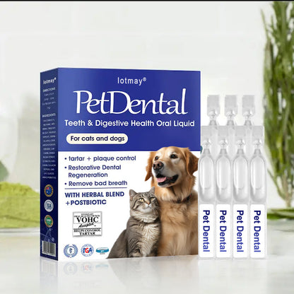 [Official Store] Lotmay® Pet Dental & Digestive Health Oral Liquid – Freshen Breath, Remove Tartar & Promote gum regeneration, stabilize teeth (for Cats & Dogs)  – Save 70% Today!🎁