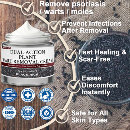 Awzlove® Black Rice Skin Repair Essence Cream ⚕️ TGA Certified (Removes warts and skin growths, improves keratin buildup and seborrheic dermatitis, follicular keratosis, age spots, and bruising)