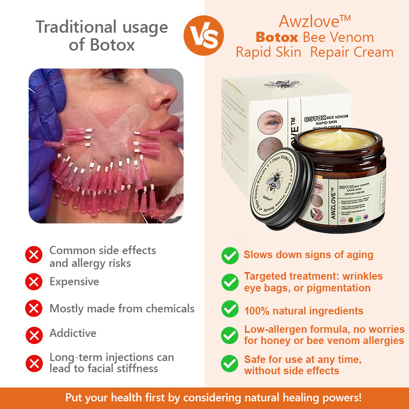 Official Store ✅Awzlove™ Botox Bee Venom Rapid Skin Repair Cream🍀Recommended by the Australian College of Dermatology (ACD)