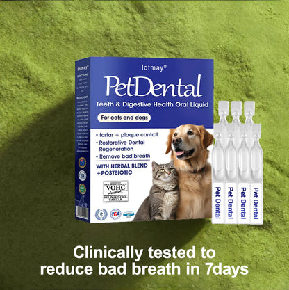 [Official Store] Lotmay® Pet Dental & Digestive Health Oral Liquid – Freshen Breath, Remove Tartar & Promote gum regeneration, stabilize teeth (for Cats & Dogs)  – Save 70% Today!🎁