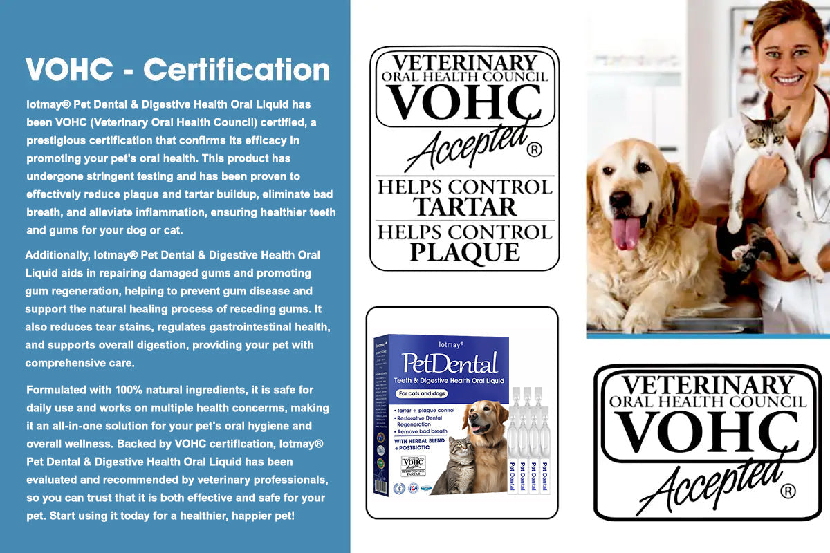 [Official Store] Lotmay® Pet Dental & Digestive Health Oral Liquid – Freshen Breath, Remove Tartar & Promote gum regeneration, stabilize teeth (for Cats & Dogs)  – Save 70% Today!🎁