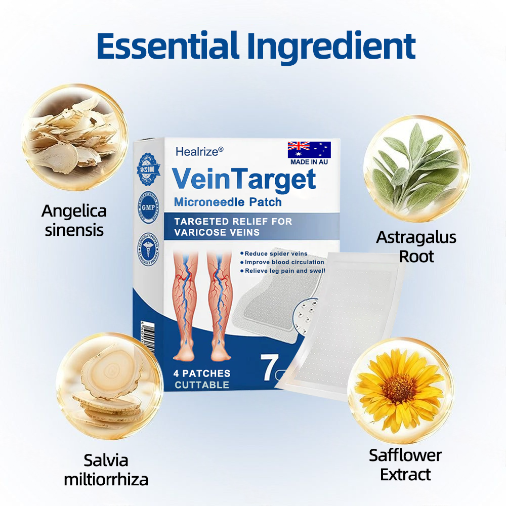 🇦🇺👨‍⚕️🦵✅Healrize® VeinTarget Microneedle Patch⚡Instant Relief, Long-Term Results