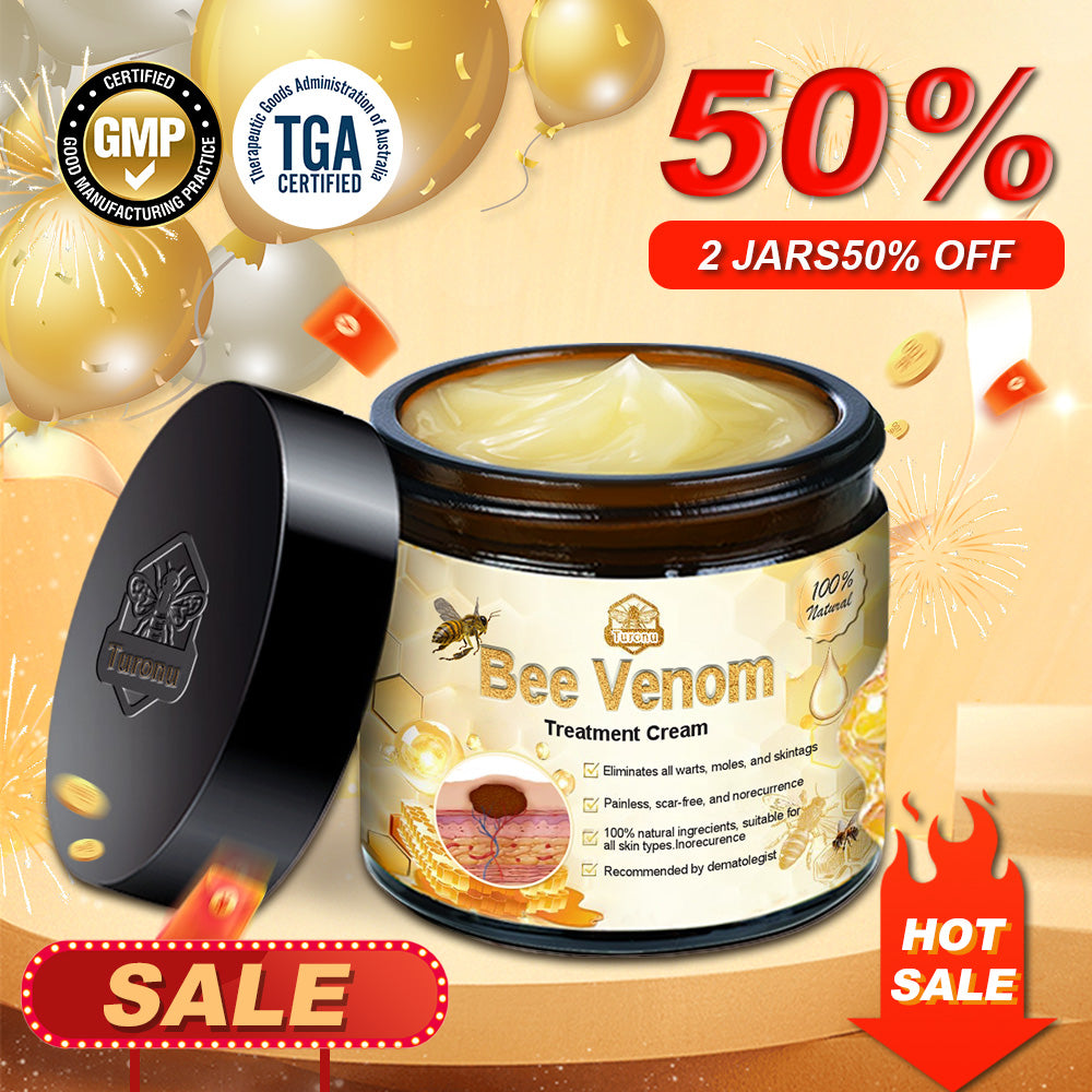 Turonu™ Bee Venom Skin Treatment Cream Approved by the Australasian College of Dermatologists (ACD) (Helping with acne, warts, rosacea, psoriasis, age spots, eczema, and reducing the appearance of stretch marks) 💌