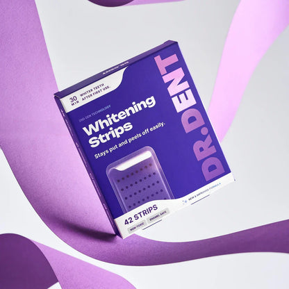 Purple Teeth Whitening Strips - 👩‍⚕️🦷7/21 Whitening Sessions - Safe for Enamel - Non Sensitive Teeth Whitening - Peroxide-Free